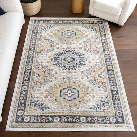 Nuloom Bonia Traditional Medallion Machine Washable Area Rug 2ft 8in x 8ft KKON33A-2808